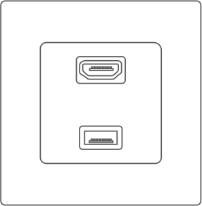 HDMI音视频+USB
